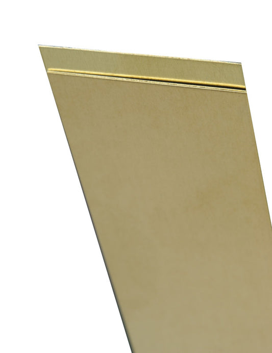 K&S 0.093 in. X 1/2 in. W X 12 in. L Mill Brass Metal Strip
