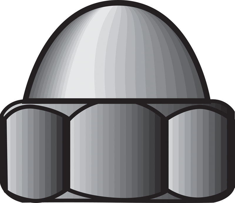 HILLMAN 5/16 in. Zinc-Plated Steel SAE Acorn Nut 1 pk