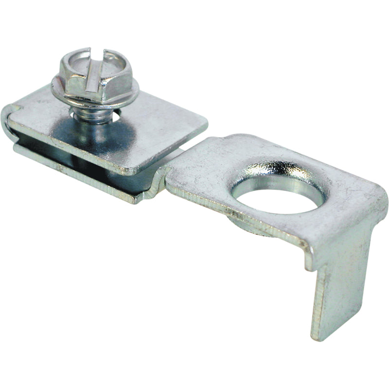 Prime-Line 0.38 in. D X 1.25 in. L Zinc-Plated Silver Steel Bracket 1 pk