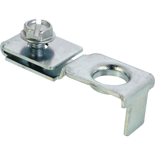 Prime-Line 0.38 in. D X 1.25 in. L Zinc-Plated Silver Steel Bracket 1 pk