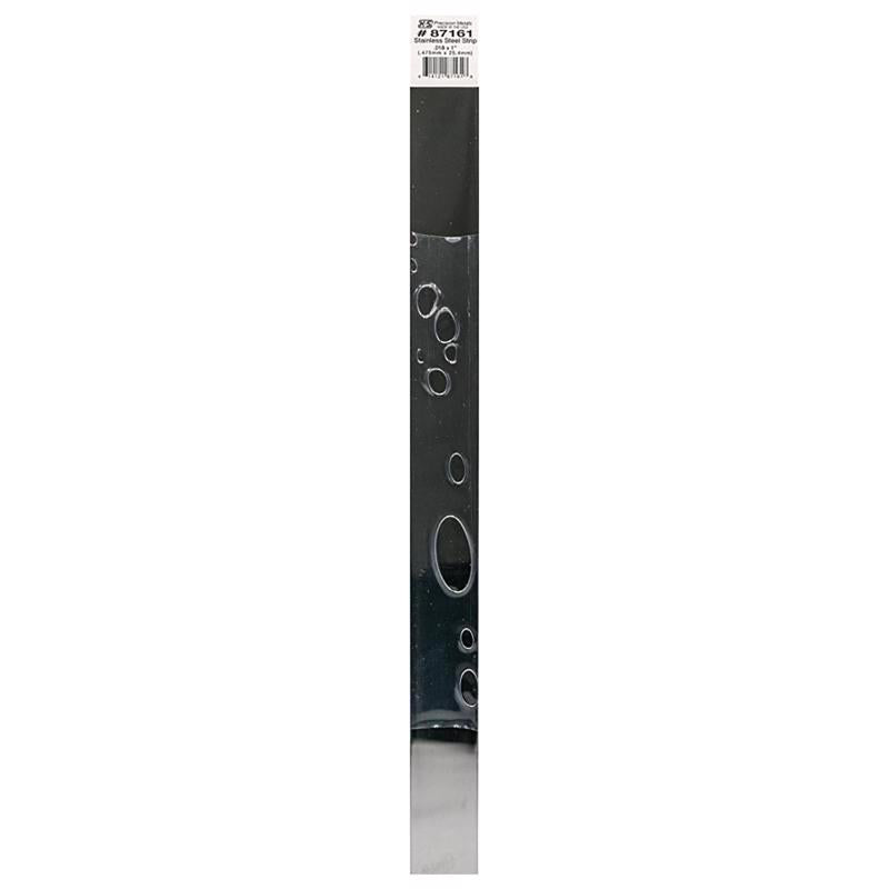 K&S 12 in. L X 1 in. W Stainless Steel Strip