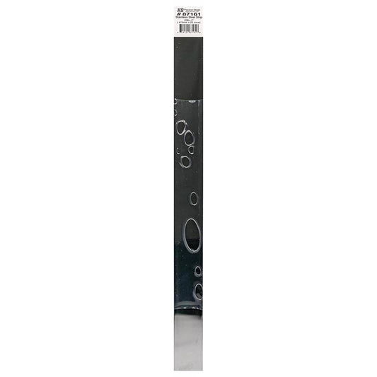K&S 12 in. L X 1 in. W Stainless Steel Strip