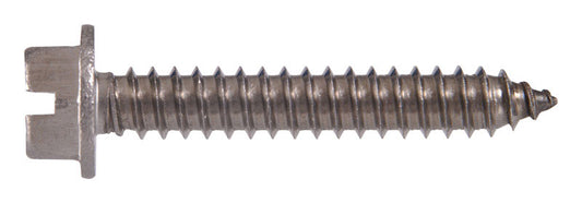 HILLMAN No. 12 Ga. X 2 in. L Slotted Hex Head Sheet Metal Screws 100 pk
