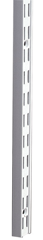 Knape & Vogt White Steel Double Slot Shelf Standard 14 Ga. 63 in. L 300 lb