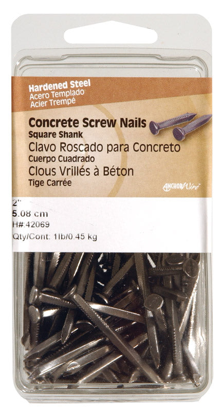 HILLMAN 2-1/2 in. Concrete Steel Nail Flat Head