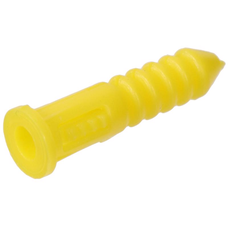 HILLMAN 0.164 in. D X 7/8 in. L Plastic Round Head Ribbed Anchor 100 pk