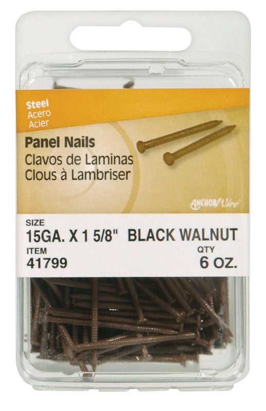 HILLMAN Anchor Wire 1-5/8 in. Panel Coated Steel Nail Flat Head 6 oz
