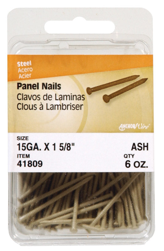 HILLMAN Anchor Wire 1-5/8 in. Panel Coated Steel Nail Flat Head 6 oz