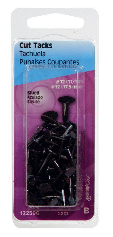 HILLMAN Anchor Wire No. 12 X 11/16 in. L Blue Steel Cut Tacks 1 pk