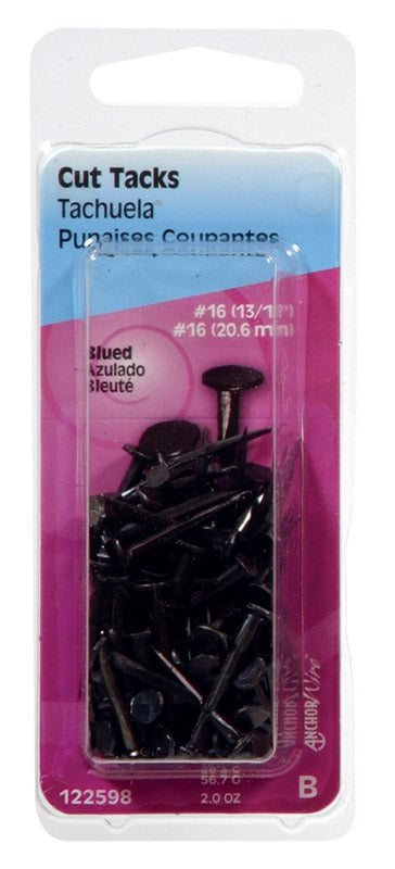 HILLMAN Anchor Wire No. 16 X 13/16 in. L Blue Steel Cut Tacks 1 pk