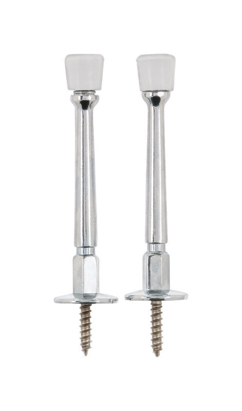 Ace 3 in. W Metal Chrome Yellow Rigid Door Stop Mounts to door and wall 1/8 in.