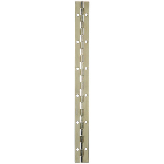 Ace 1 in. W X 12 in. L Nickel Steel Continuous Hinge 1 pk