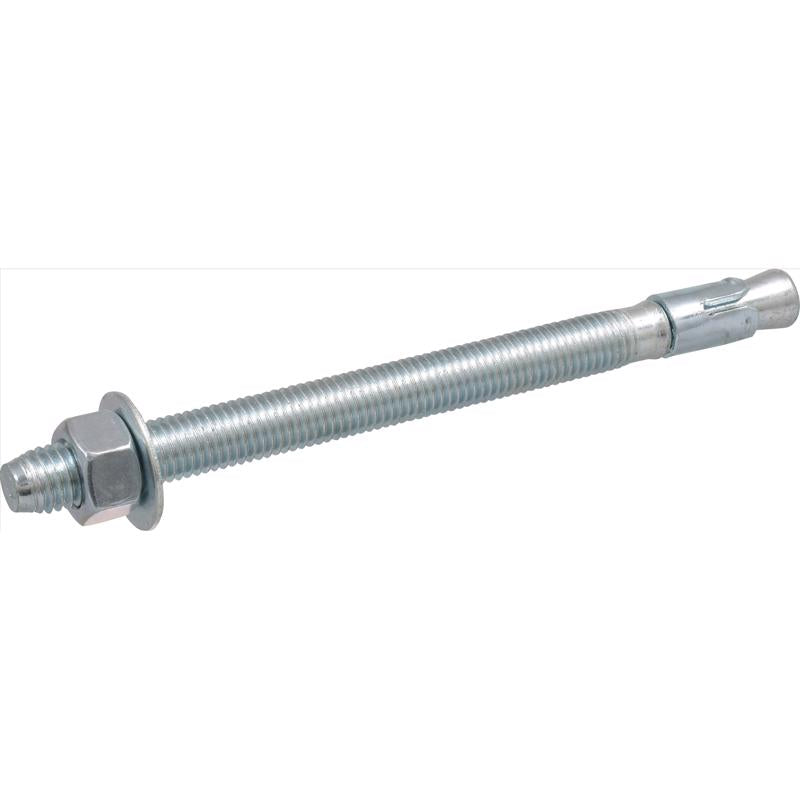 HILLMAN 5/8 in. D X 8-1/2 in. L Steel Round Head Wedge Anchor 10 pc