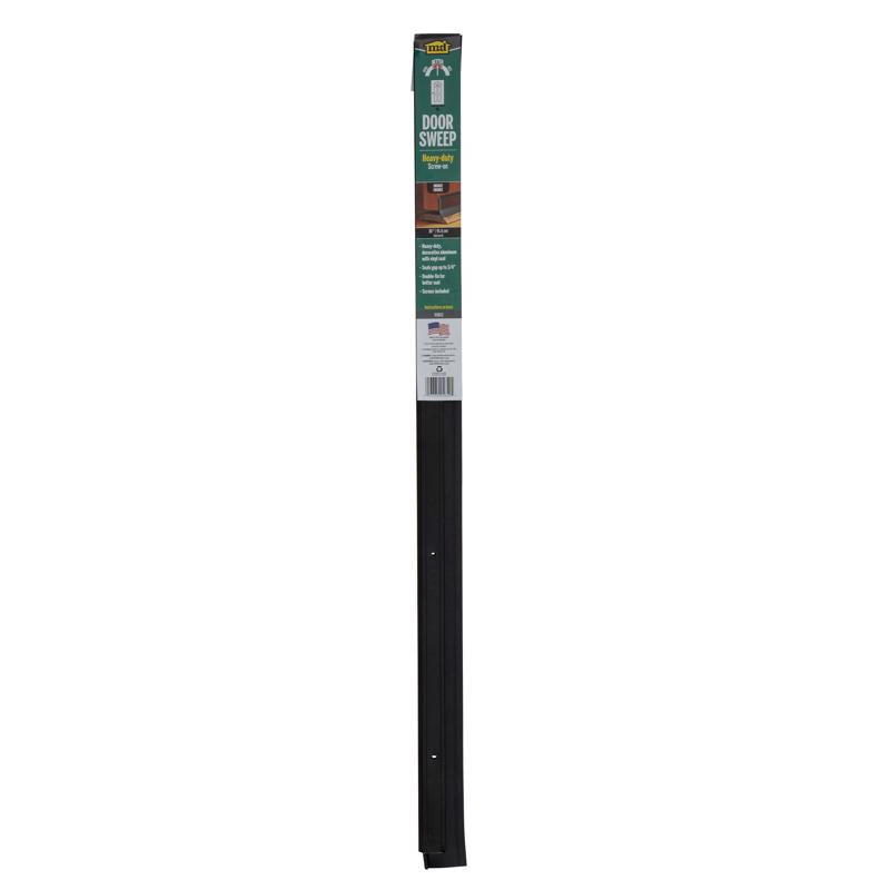 M-D BUILDING PRODUCTS Bronze Aluminum/Vinyl Sweep For Doors 36 in. L X 2.13 in.
