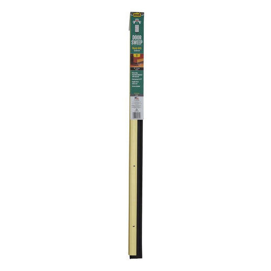 M-D BUILDING PRODUCTS Gold Aluminum/Vinyl Sweep For Doors 36 in. L X 2.13 in.