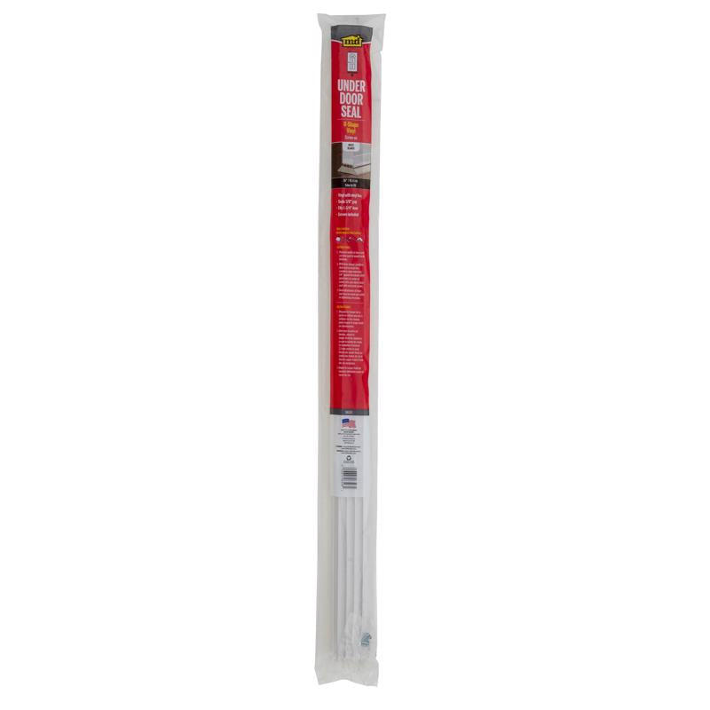M-D BUILDING PRODUCTS White Vinyl U-Shaped Bottom For Doors 36 in. L X 1.13 in.