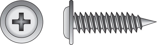 HILLMAN No. 8 Ga. X 1-1/4 in. L Phillips Truss Head Sheet Metal Screws 100 pk