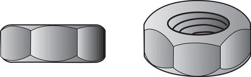 HILLMAN 1/4 in. Zinc-Plated Steel SAE Hex Nut 1 pk