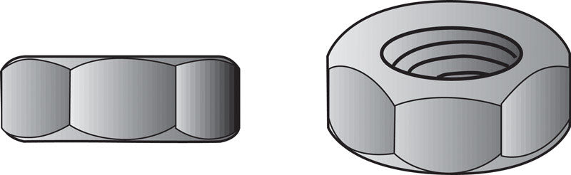 HILLMAN 5/16 in. Zinc-Plated Steel SAE Hex Nut 1 pk