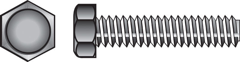 HILLMAN 1/2 in. D X 5 in. L Zinc Plated Steel Hex Tap Bolt 25 pk