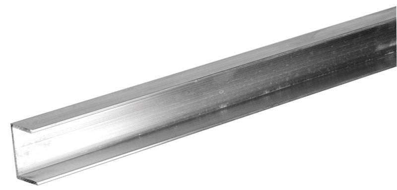 Boltmaster 1/16 in. X 1/2 in. W X 96 in. L Mill Aluminum Trim Channel