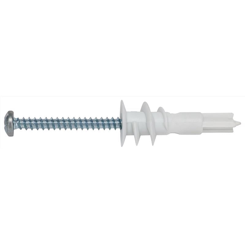 HILLMAN 0.14 in. D X 1-1/4 in. L Nylon Pan Head Wallboard Anchors 4 pc