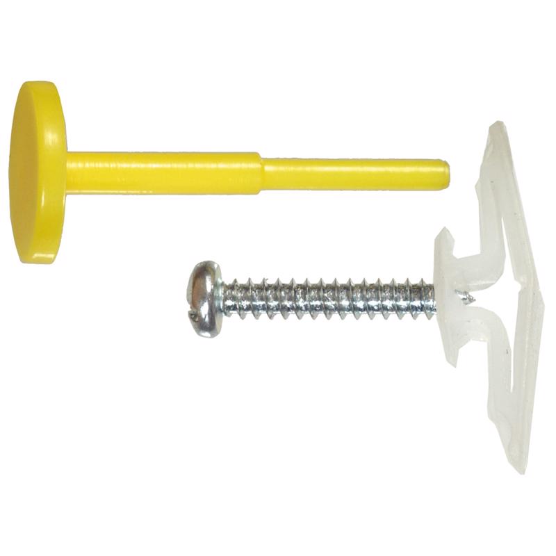 HILLMAN 5/8 in. D X 5/8 Large in. L Plastic Pan Head Pop-Toggle Anchors 2 pk