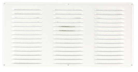 Air Vent 8 in. H X 16 in. L White Aluminum Undereave Vent