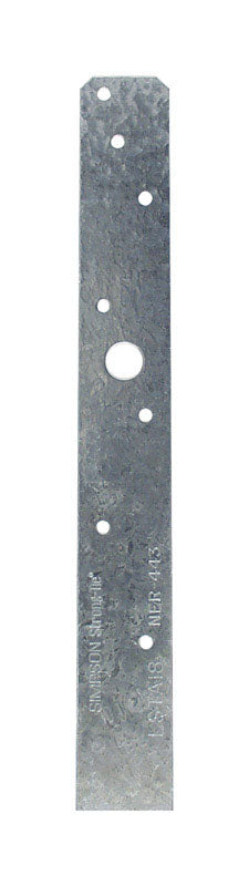 Simpson Strong-Tie 18 in. H X 1.25 in. W 20 Ga. Galvanized Steel Strap
