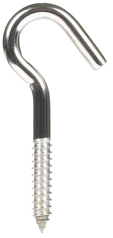 Hampton Small Stainless Steel 4.8125 in. L Clothesline Hook 300 lb 1 pk