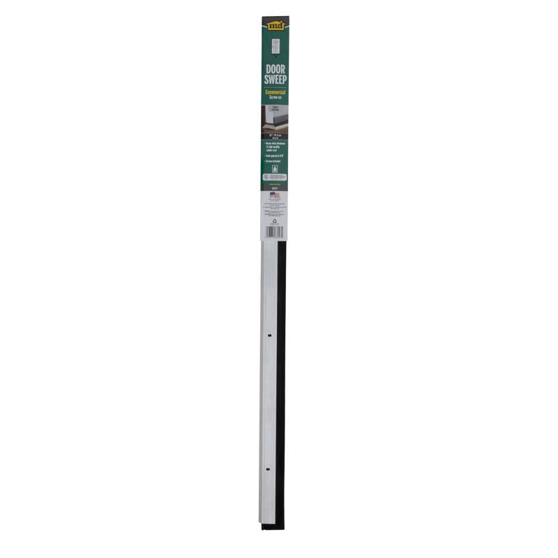 M-D BUILDING PRODUCTS Silver Aluminum Sweep For Doors 36 in. L X 1.88 in.