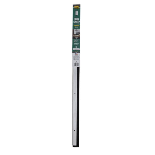M-D BUILDING PRODUCTS Silver Aluminum Sweep For Doors 36 in. L X 1.88 in.