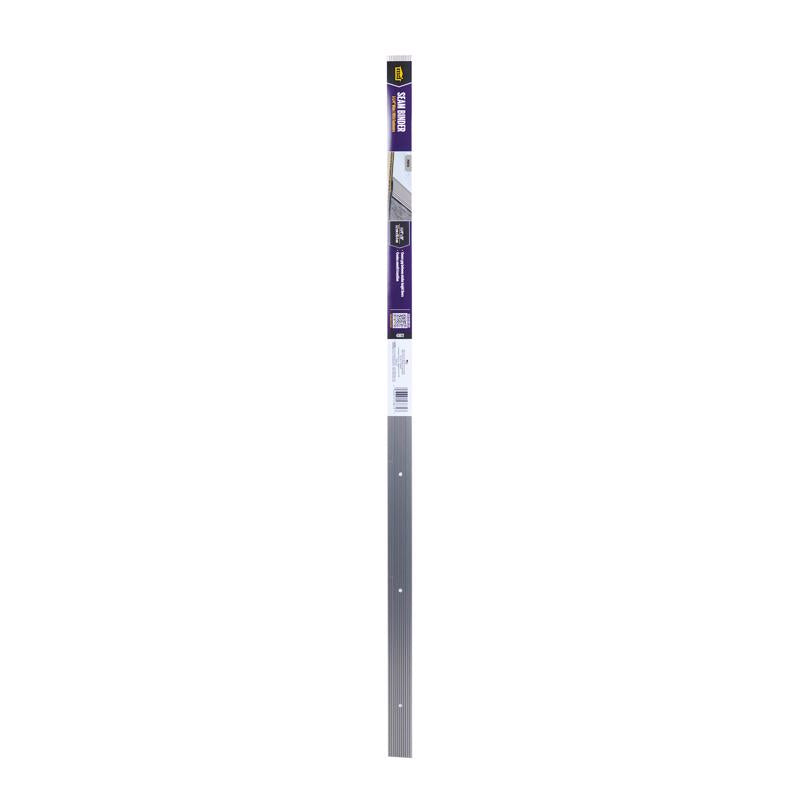 M-D BUILDING PRODUCTS 1.25 in. W X 36 in. L Anodized Pewter Silver Aluminum Seam Binder