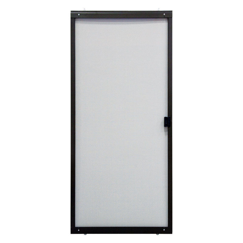 Precision 79 in. H X 30 in. W Breezeway Bronze Steel Adjustable Sliding Screen Door