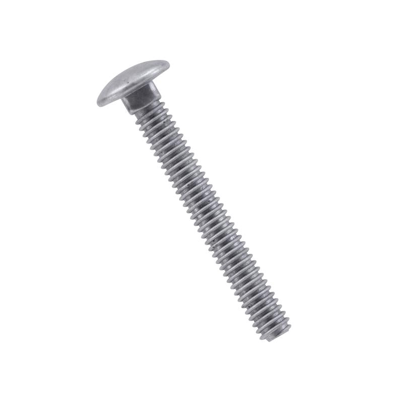HILLMAN 1/4 in. X 1 in. L Hot Dipped Galvanized Steel Carriage Bolt 100 pk