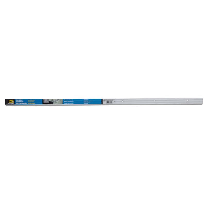 M-D BUILDING PRODUCTS 1.125 in. H X 1.125 in. W X 36 in. L Prefinished Silver Aluminum Stair Edge
