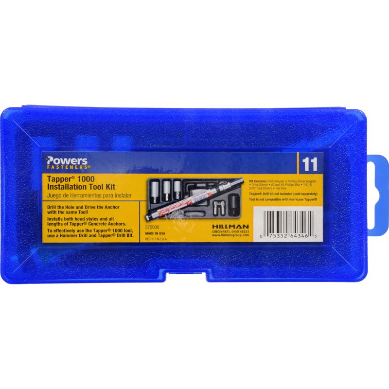 HILLMAN Tapper No. 8 Ga. X 1-1/4 in. L Phillips Flat Head Coarse Screw Kit