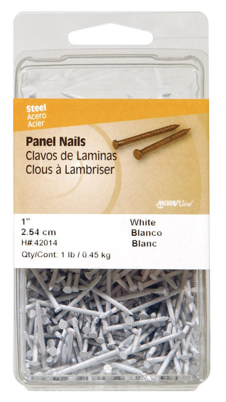 HILLMAN 1 in. Panel Steel Nail Flat Head