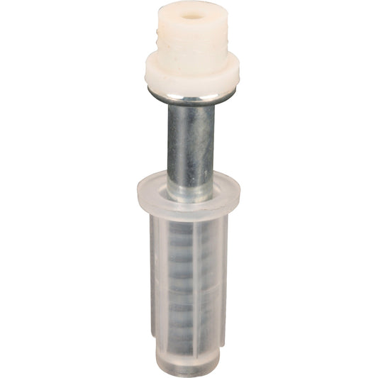 Prime-Line 3/8 in. D X 2.06 in. L Matte White Plastic/Steel Bracket 2 pc
