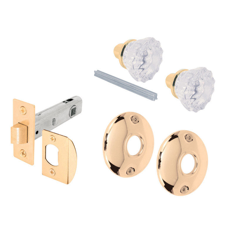 Prime-Line Bright Brass Passage Door Knob Right or Left Handed