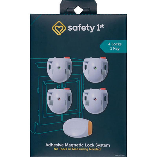 Safety 1st White Plastic Magnetic Cabinet Locks 5 pk