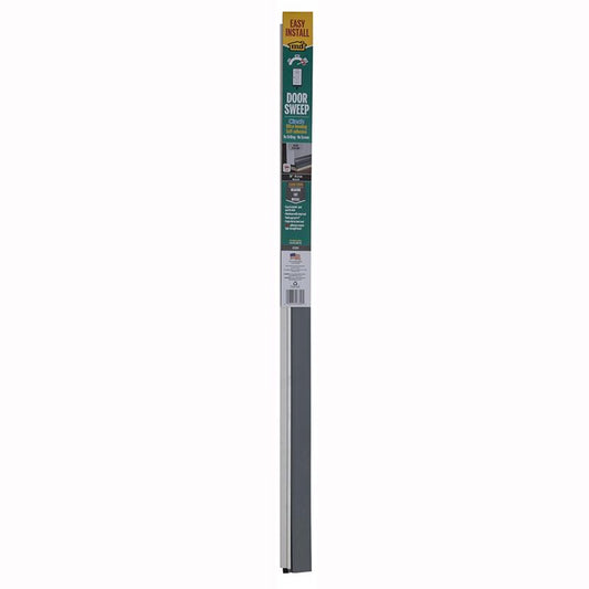 M-D BUILDING PRODUCTS CINCH Silver Aluminum/Vinyl Weatherstrip For Doors 36 in. L X 2 in.