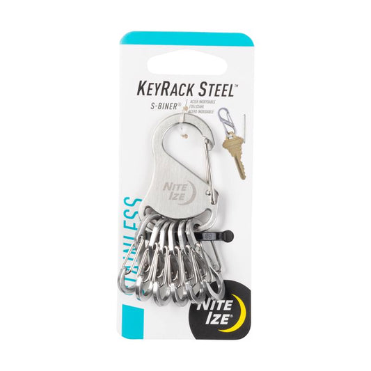 Nite Ize S-Biner 2 in. D Stainless Steel Silver Rack Key Ring