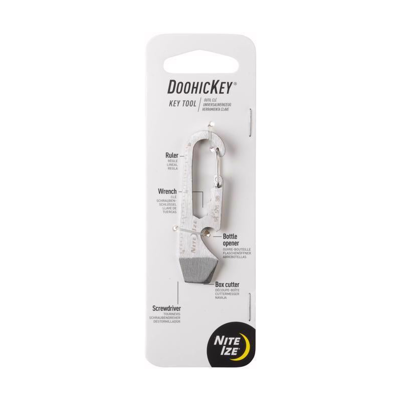 Nite Ize DoohicKey 1.8 in. D Stainless Steel Silver DoohicKey Multi Key Tool