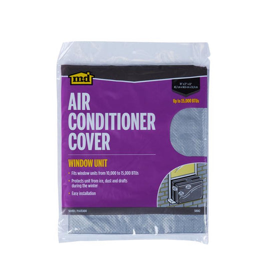 M-D BUILDING PRODUCTS 22 in. H X 27 in. W Rectangle Outdoor Window Air Conditioner Cover
