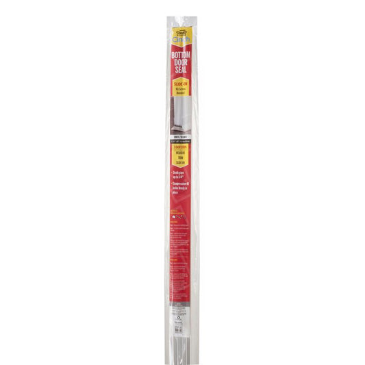 M-D BUILDING PRODUCTS CINCH White Vinyl Under Door Seal For Doors 36 in. L X 1.75 in.