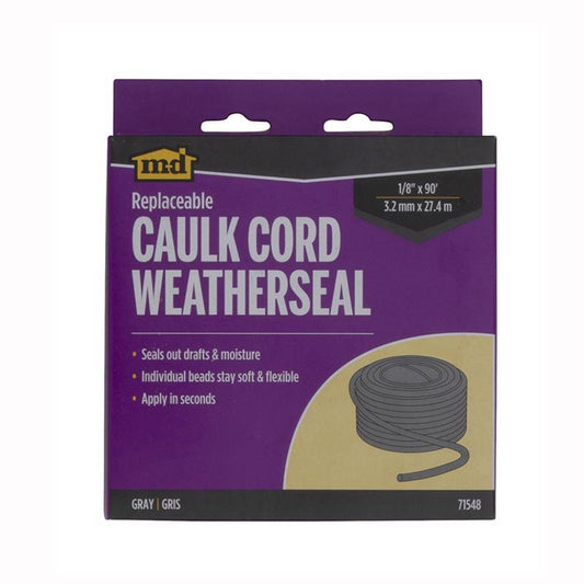 M-D BUILDING PRODUCTS Gray Foam Caulking Cord For Gaps and Openings 1080 in. L X 0.13 in.