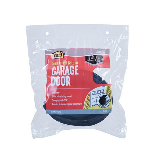 M-D BUILDING PRODUCTS Black Vinyl Replacement Bottom For Garage Doors 108 in. L X 1 in.