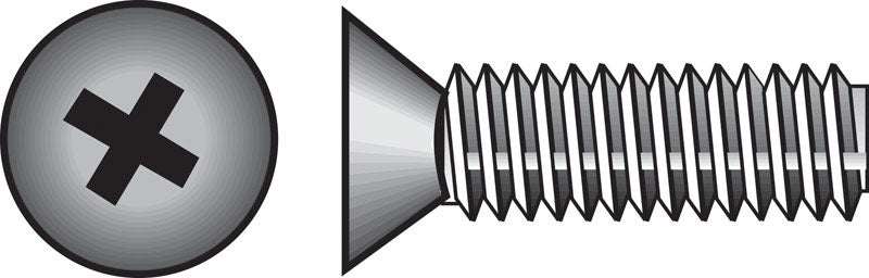 HILLMAN No. 1/4-20 Ga. X 2-1/2 in. L Phillips Flat Head Stainless Steel Machine Screws 50 pk