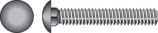 HILLMAN 3/8 in. X 1-1/2 in. L Zinc-Plated Steel Carriage Bolt 100 pk